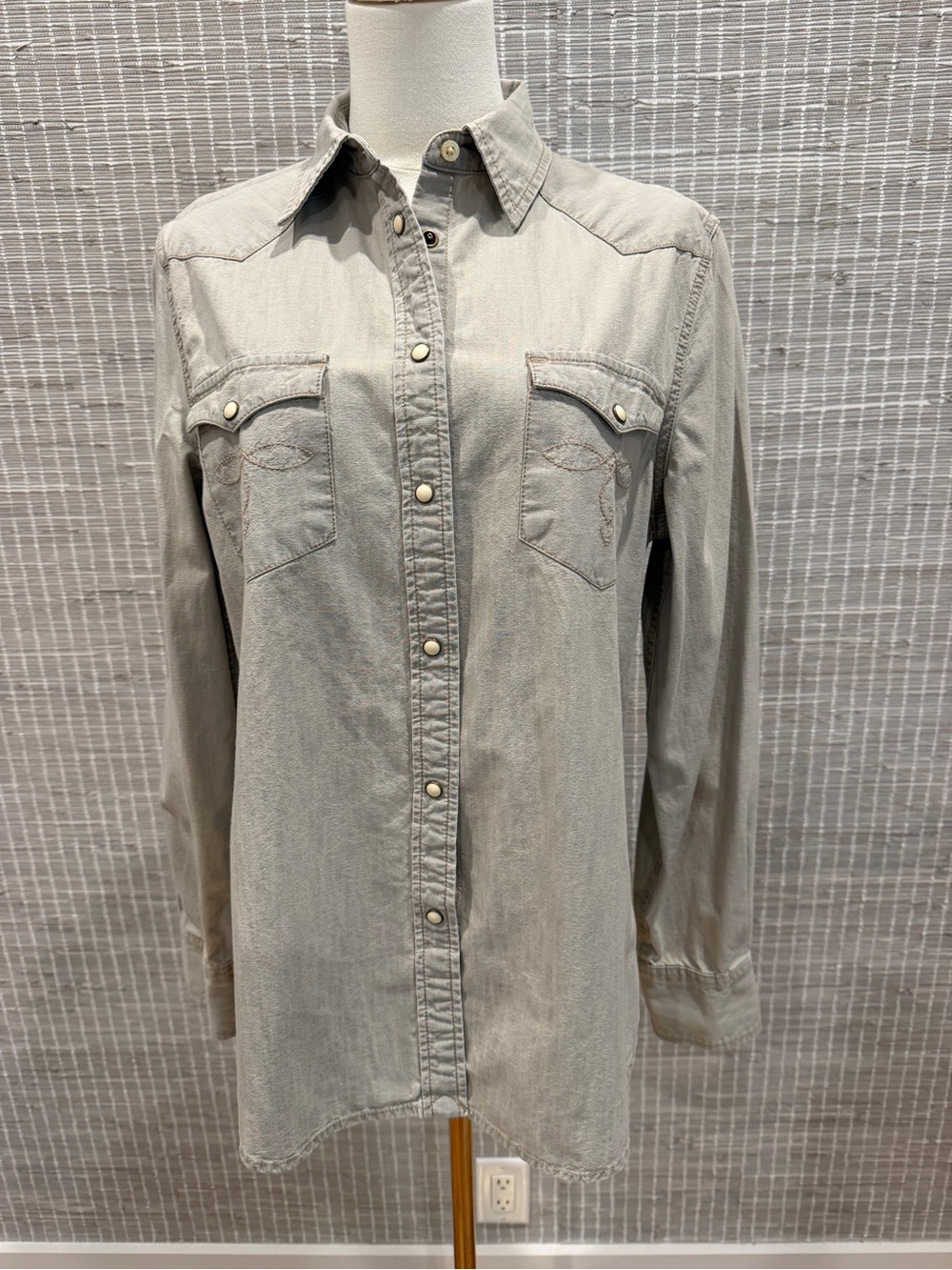 LRL Lauren Jeans Co. Western Style Jean Shirt